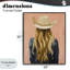 Blonde Cowgirl Back View Framed Giclee, design by The Prints Vibe-130757679-130757676