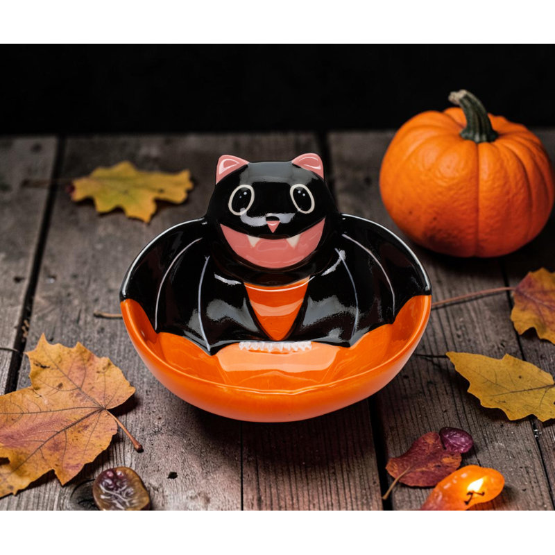 Bat Pumpkin Candy Bowl