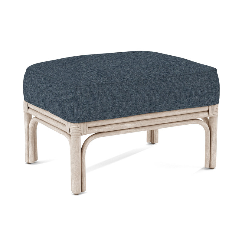 Boca Ottoman, Brown Geometric, 0456-33, Bisque