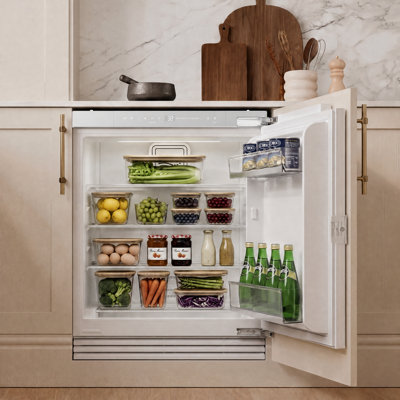 24 in Panel Ready Fridge 4.77 Cu.ft Built-In Refrigerator, No Frost, Freezerless refrigerator, Cabinet-Ready, Compact Fridge, Integrated Cooling,Reversible Door, Undercounter Refrigerator, custom panel kitchen refrigerator