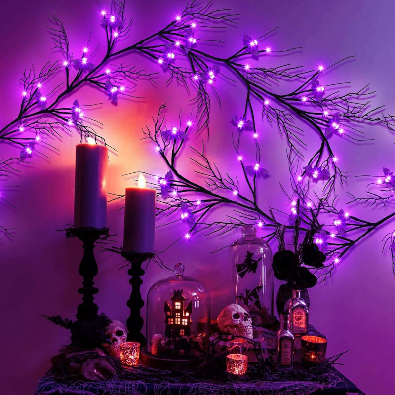 54 guirlande de 54 lumières DEL d'Halloween