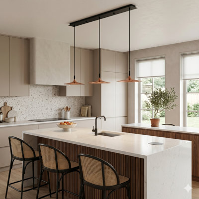 Judi 3-Light LED Kitchen Island Cone Pendant