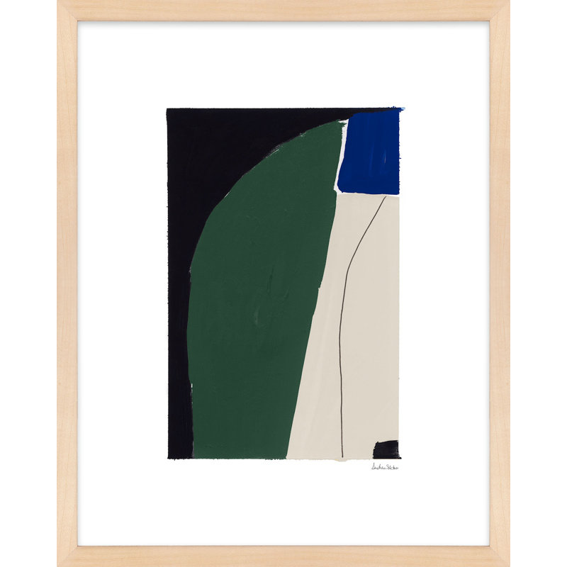 Arrangement 2 par Andrea Stokes - Art mural encadré, Cadre brun, H 25 po x l 20 po x P 1,25 po