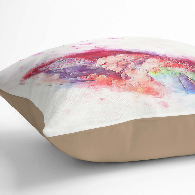 Square Throw Cushion, 40cm H x 40cm W x 15cm D, Stone