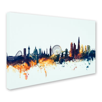 " London England Skyline Blue "