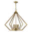 Lustre géométrique unique à 6 lumières Dawnesha-22712116