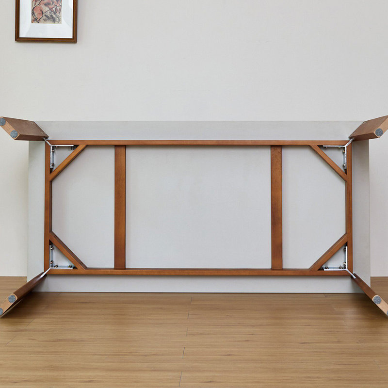 Table rectangulaire en bois de hêtre durable, Brun, H 29,52 po x L 70,86 po x l 35,43 po