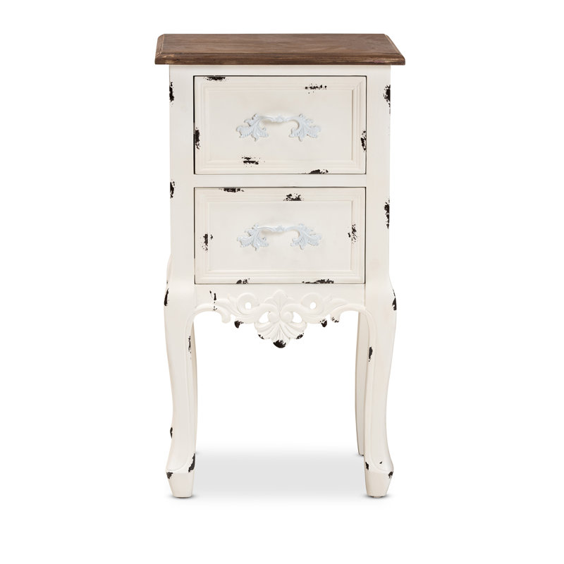Table de chevet 2 tiroirs Audet