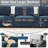 4 - Piece Teddy Modular Sectional Sofa Cloud Couch with Ottoman and 2 Storage Side Table-793588774-798281544
