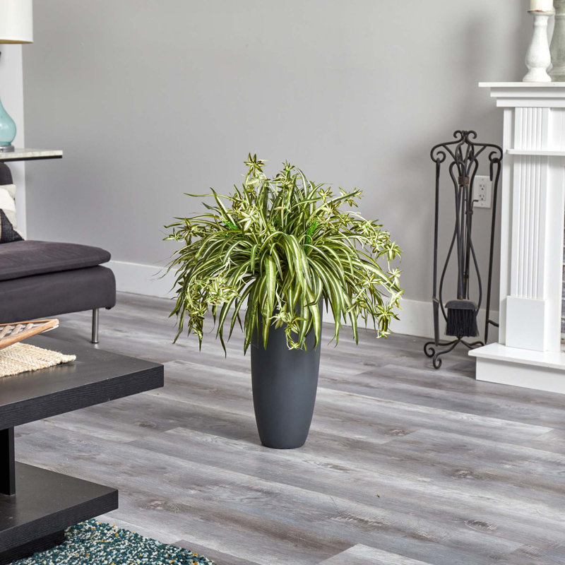 Plante araignée artificielle en pot