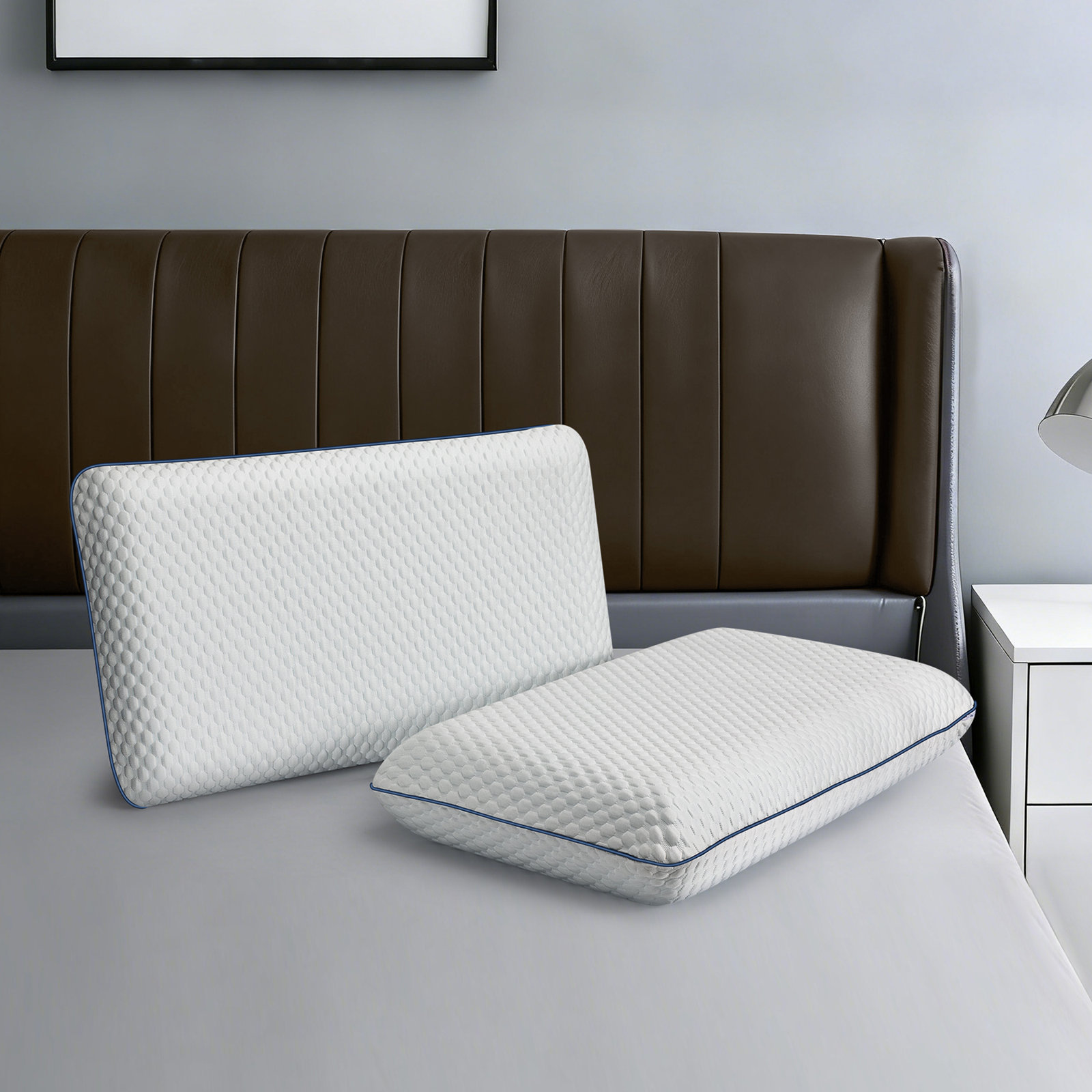 Sleep by Wayfair™ Memory Foam Pillow, Standard/Queen, 2 - Pack, Firm