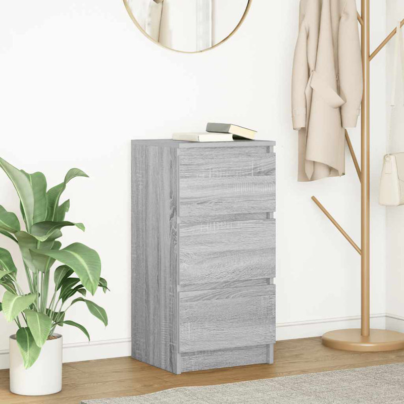 Sideboard 37.5X35x76 Cm Engineered Wood, Grey Sonoma