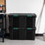 Bacs de rangement en plastique Remington avec couvercles verrouillables 32 gallons Remington