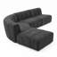 Canapé modulaire moderne semi-courbé avec repose-pieds ajustable-230431978