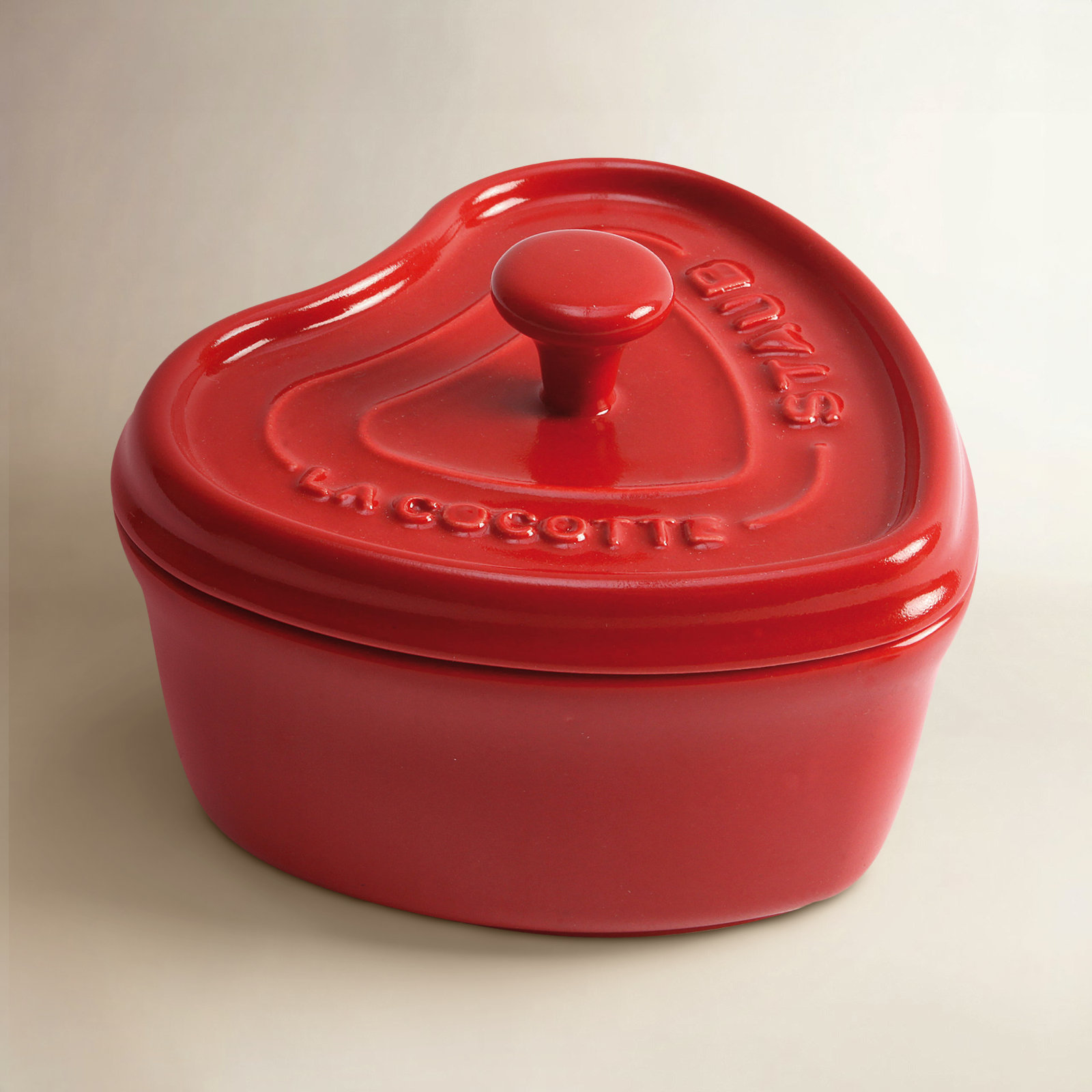 Staub Ceramic 3-piece Mini Heart Cocotte Set