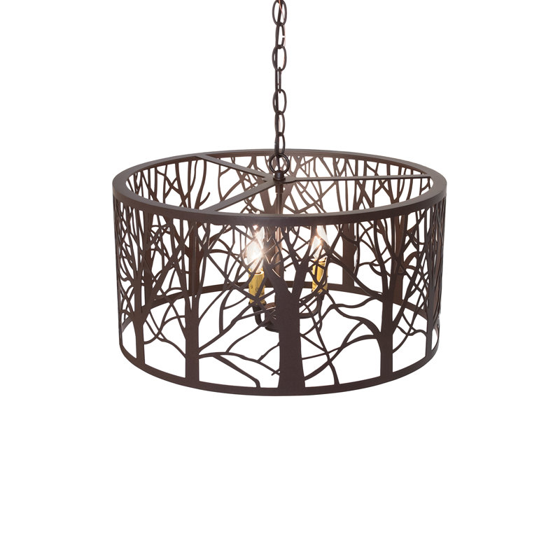 20" Wide Winter Maple Pendant