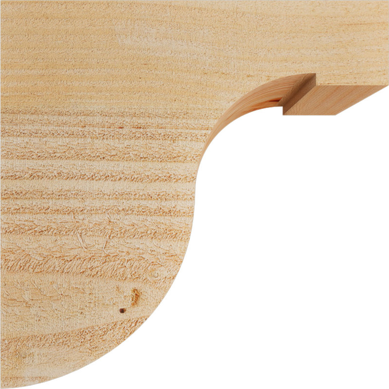 Del Monte Corbel, H 10 po x l 4 po x P 10 po, Sapin de Douglas, Sciage brut