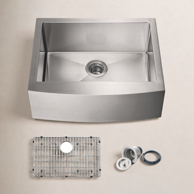 27" Farmhouse Kitchen Sink with Strainer