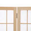 130 cm W x 180 cm H 3 - Panel Solid Wood Folding Room Divider