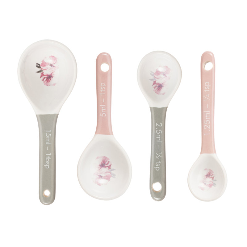 Clansfield Dramatic Floral Measuring Spoons