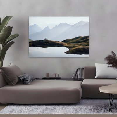 Art solitaire de montagne solitaire