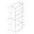 Jessieca Zora 72 Inch Bookcase Etagere, 5 Display Shelves, Rustic Gray Laminate-159610860-159610849