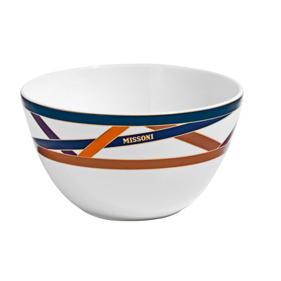 Missoni Rice Bowl Nastri Multicolor Diam. 11.3" H 2.4 "