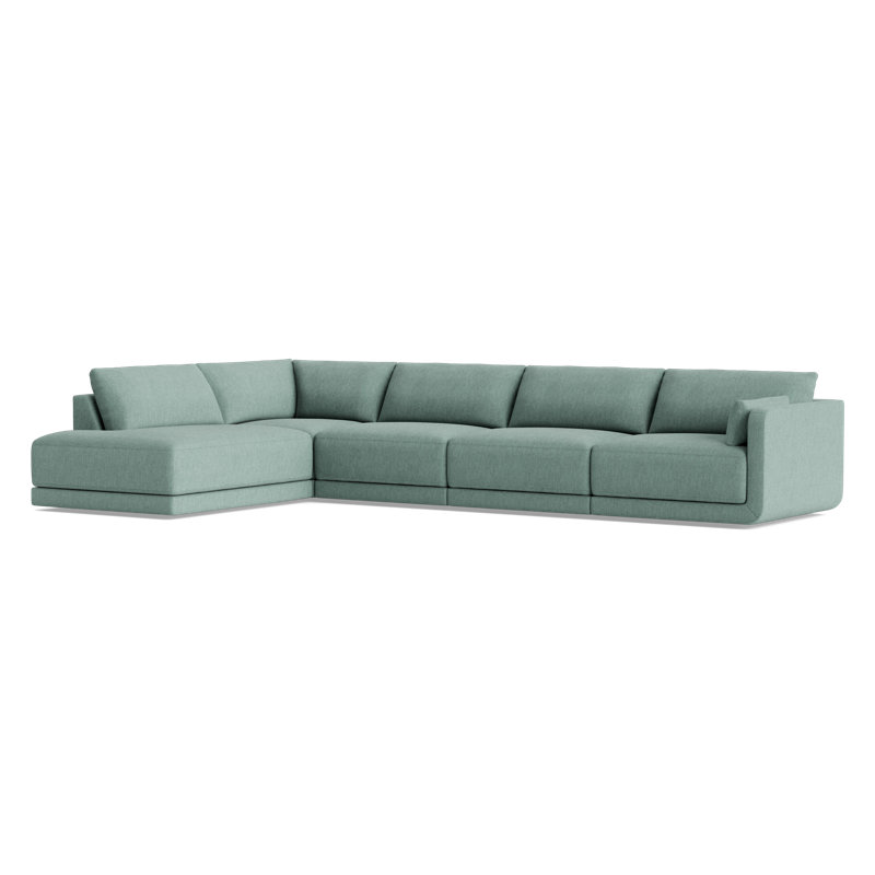 Eva Modular Sectional, Left Hand Facing, Performance Weave - Spa