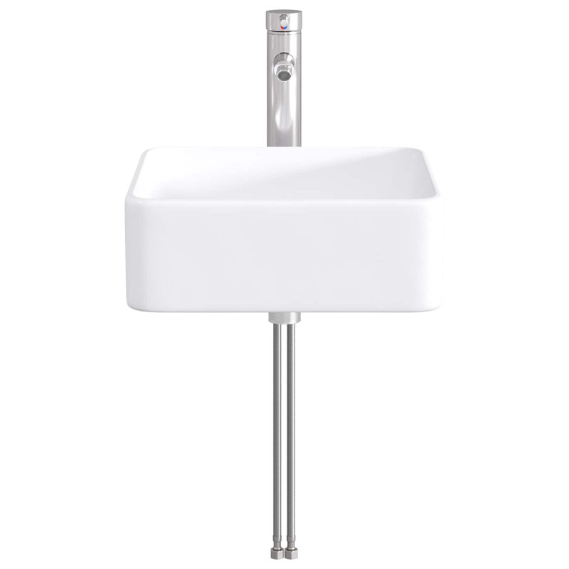 Belfry Bathroom 365mm W Metal Sink, Chrome