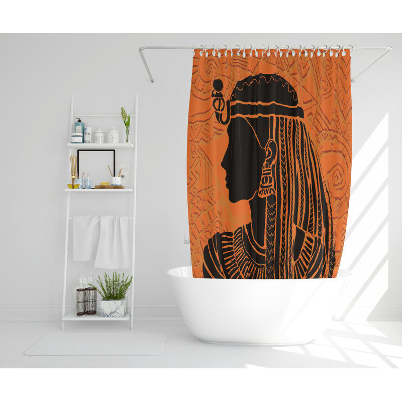 Raef Polyester Shower Curtain Set, 177cm H x 177cm W