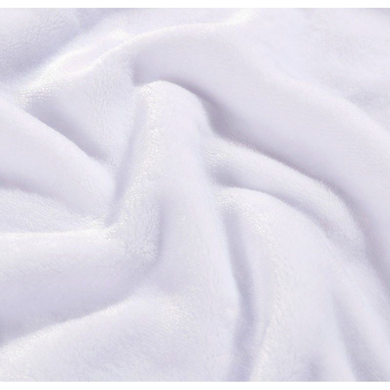Island-Inspired White Ultra Soft Plush King Blanket