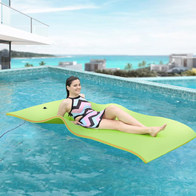 Floating Water Mat, 7'x3'/8'x4'/9'x6'/13'x5' Lily Pad Floating Mat, 3-Layer XPE Foam Floating Pad -  KING DO WAY, MYPOA10556388