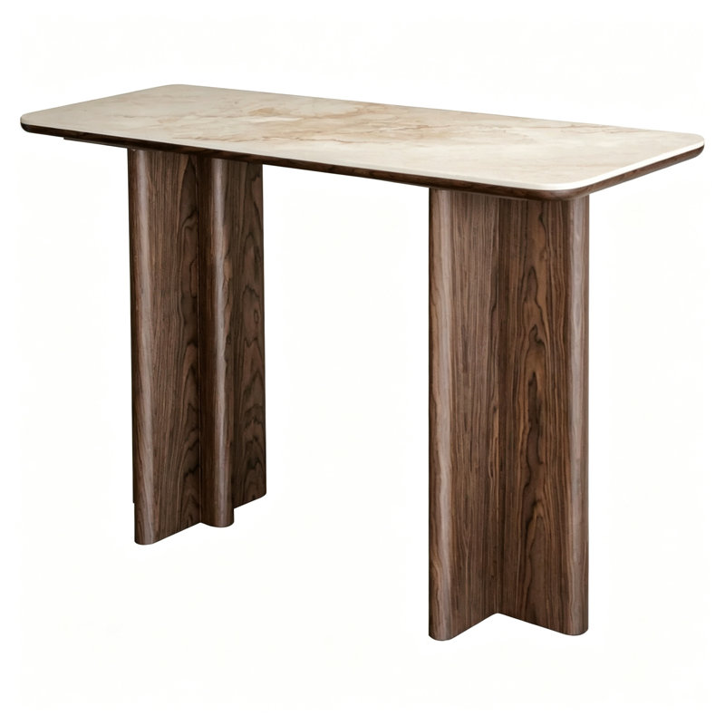 Console Mid-Century, H 31,5 po x l 47,2 po x P 13,8 po