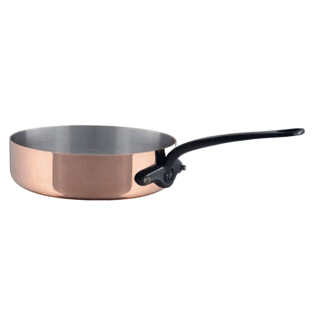 Mauviel M'Heritage 150 CI Saute Pan With Cast Iron Handle, 1.8-Qt Mauviel