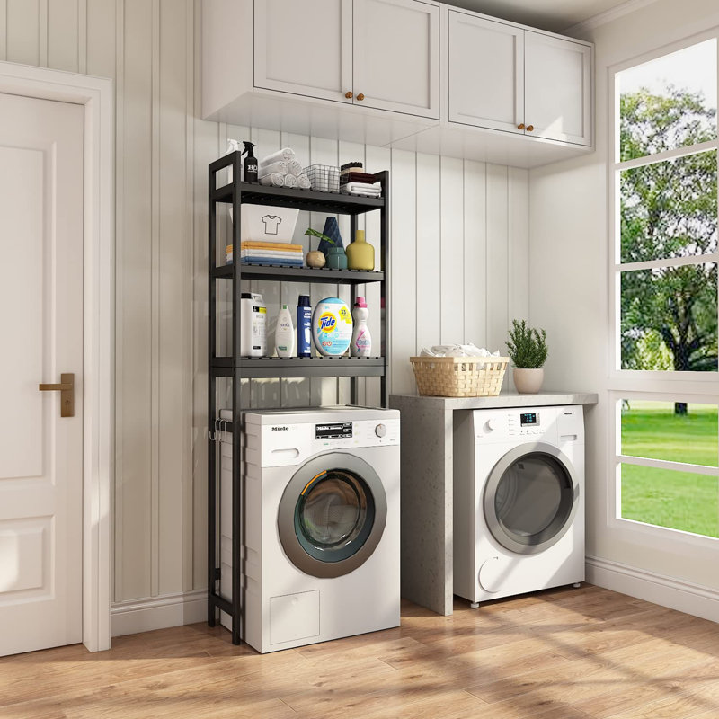 Armoire de rangement en bambou au-dessus de la toilette, Naturel