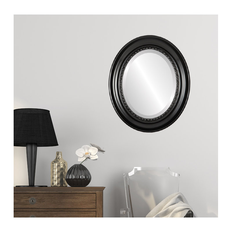 Miroir d'appoint Winchelsea, H 21 po x l 17 po, Noir mat