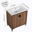 Meuble-lavabo simple 30 po avec comptoir en céramique Namitha