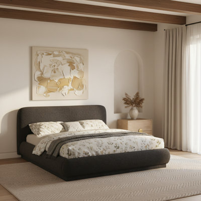 Lit plateforme tapissier Rigby