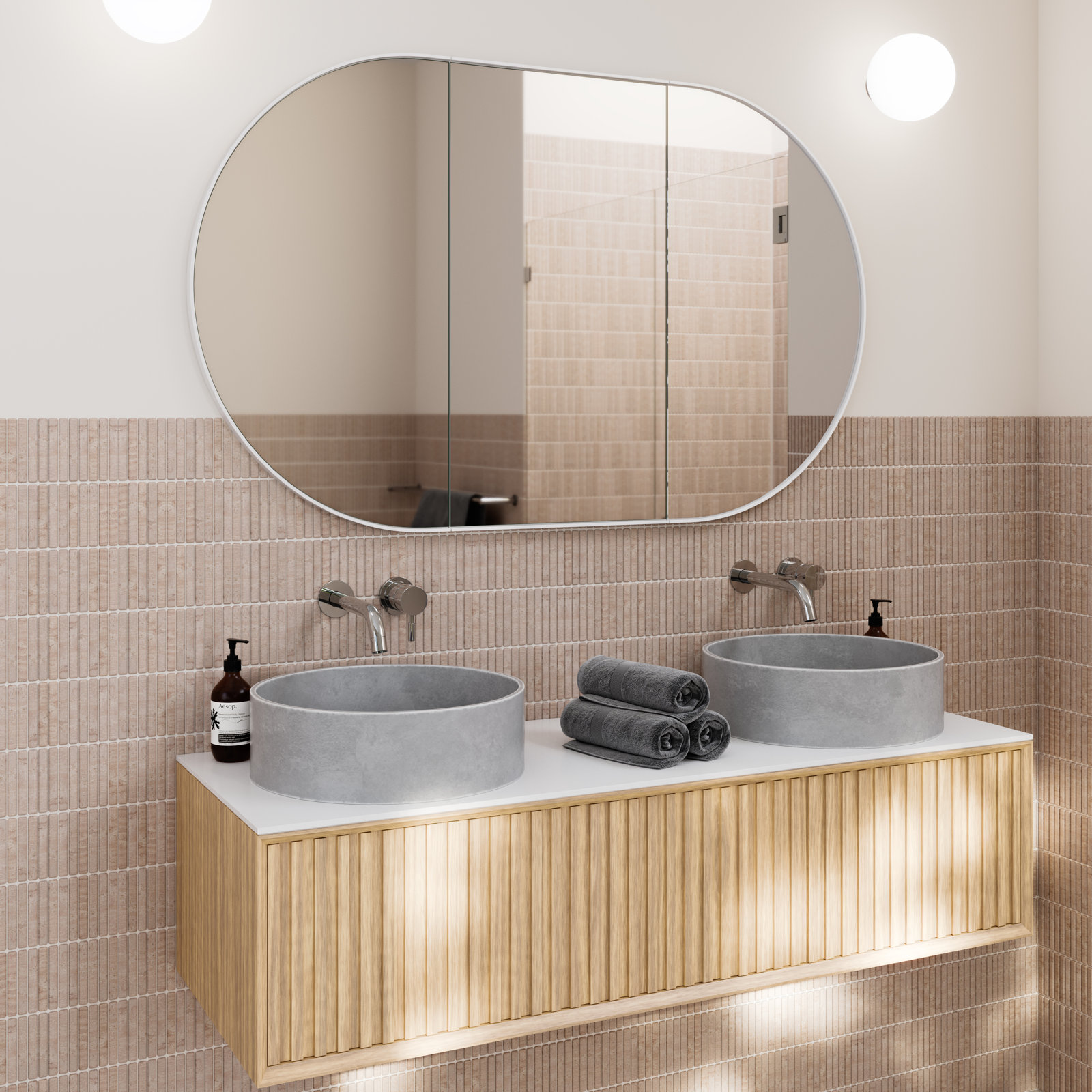 Nia Pill Recessed Medicine Cabinet, White