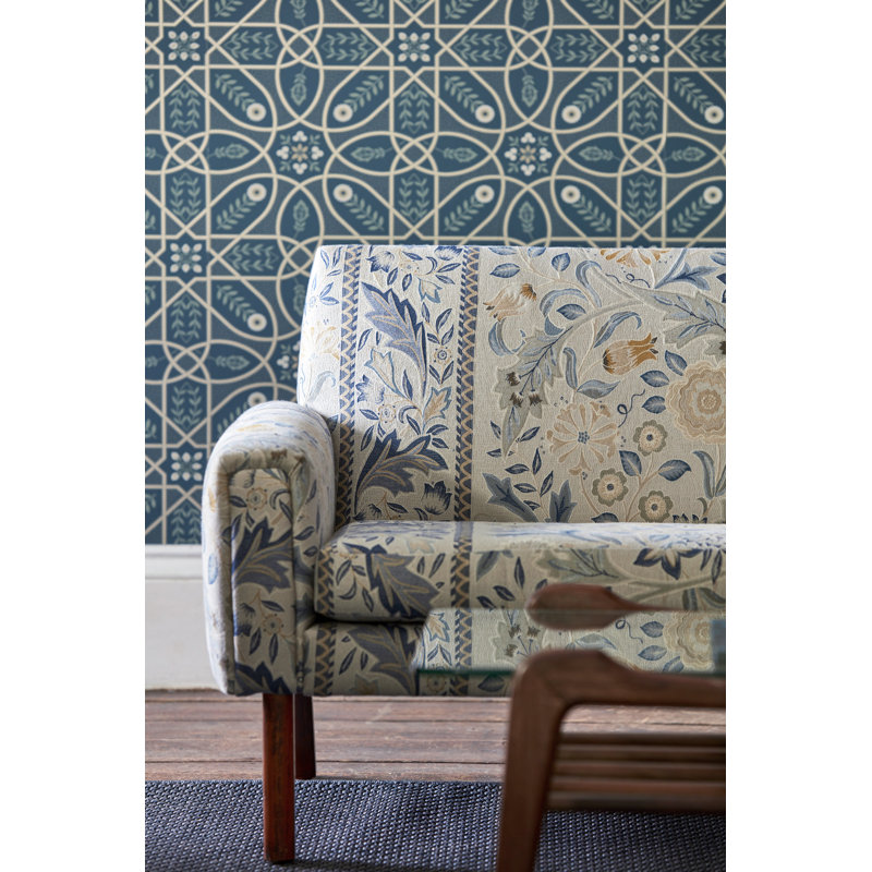 Brophy Trellis Wallpaper, Ivory Sage