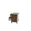 Table de chevet en bois avec finition chêne et table de chevet en bois avec 2 tiroirs