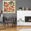 Art mural épique «Hummingbird and Trumpet Flowers» par Renea L. Thull, 36 po x 36 po-10972952