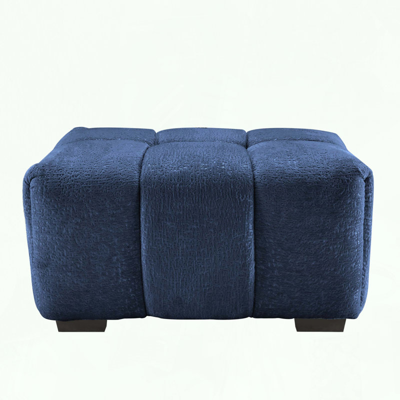 Repose-pieds modulaire avec coussin éponge haute résilience, Bleu
