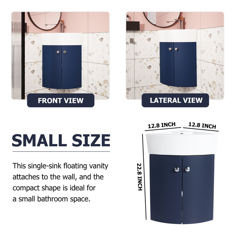 Ensemble de meuble-lavabo simple 12,81 po Isias