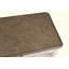Console antique blanche et brune avec rangement