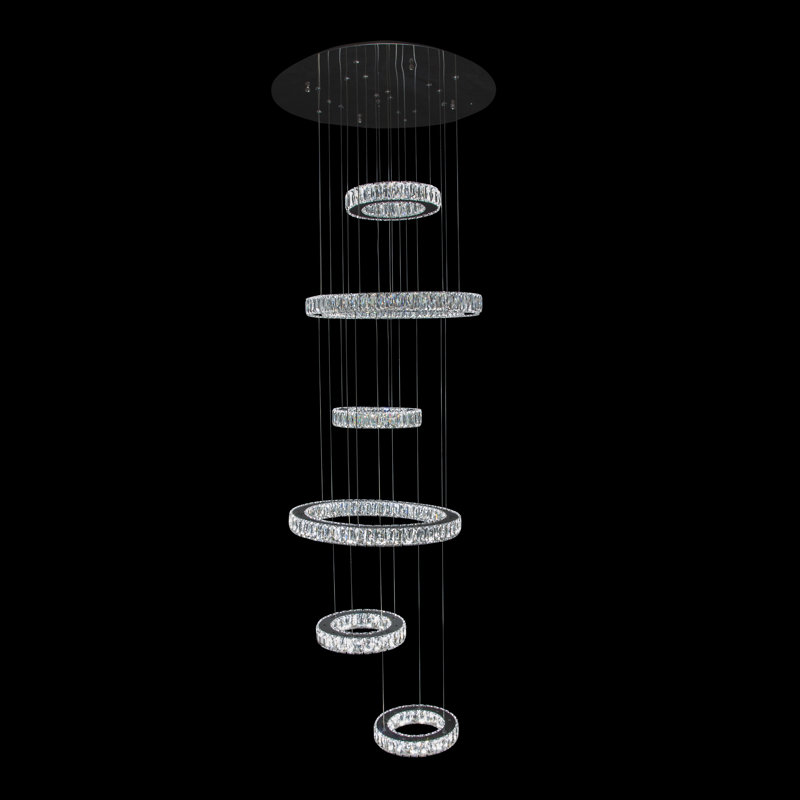 6 - Light LED Chandelier