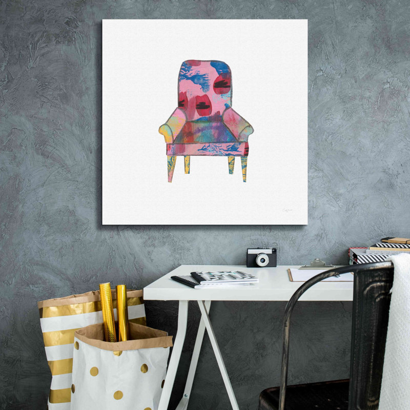 Kenyce Mod Chairs VII par Courtney Prahl, H 26 po x l 26 po x P 1,5 po