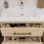 Meuble-lavabo flottant 60 po avec double évier en acrylique renforcé Victoria-97880865