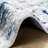 Area Rug Living Room Rugs: 5X7 Large Soft Indoor Carpet Modern Abstract Rug With Non Slip Rubber Backing For Under Dining Table Nursery Home Office Bedroom White Gray Blue