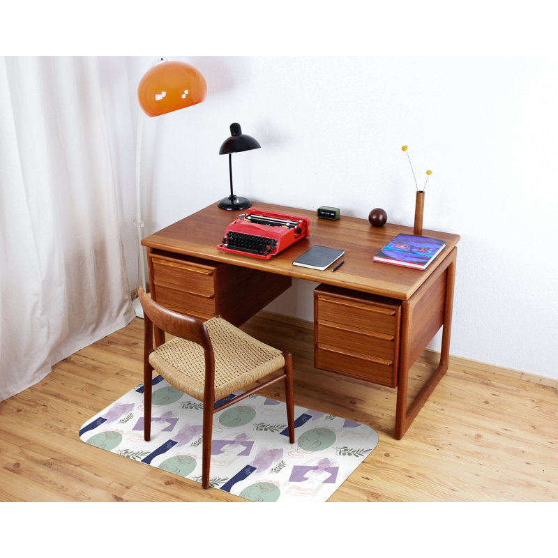 Neriya Hard Floor Rectangular Chair Mat, 70 x 100cm